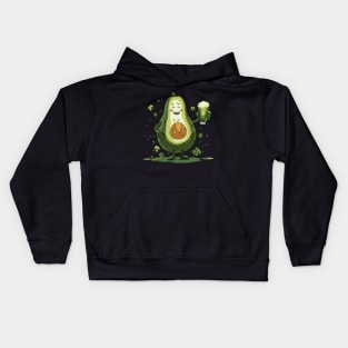 avocado St. Patricks celebration Kids Hoodie